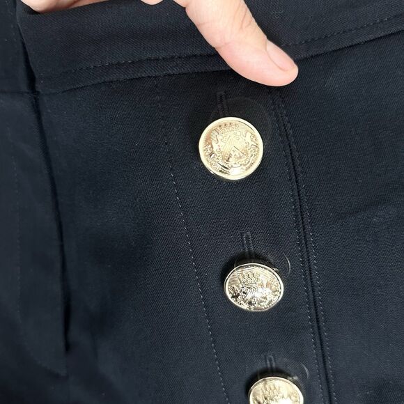 Derek Lam Crosby Robertson Crop Flare Capsule HR Trousers Blue Tailored Pants - Picture 13 of 13